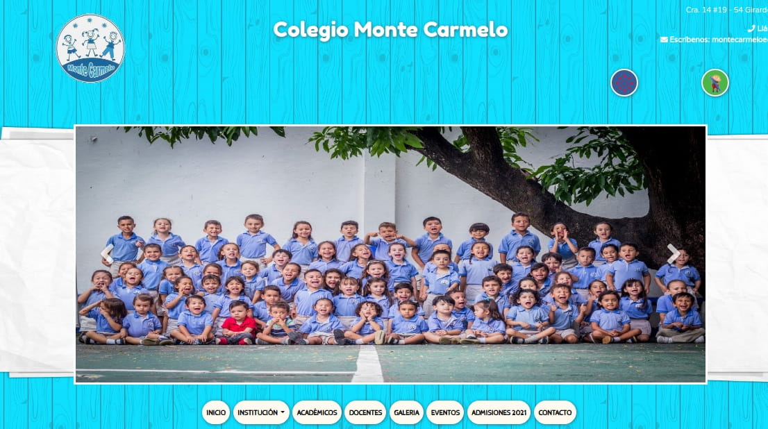 Imagen de la Pagína Colegio Monte Carmelo
